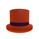 Orange and Purple Halloween Top Hat