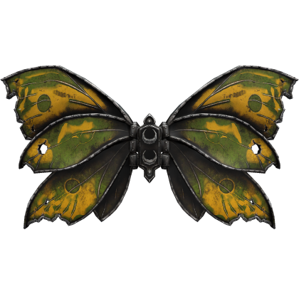 Amber Green Gothic Butterfly Wings