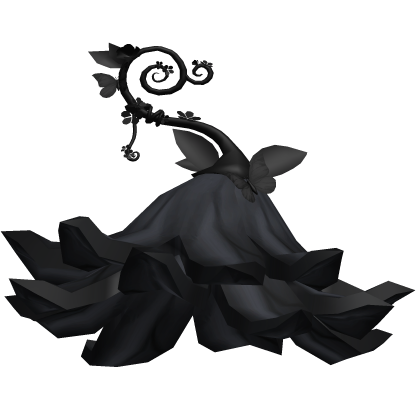 Black Fantasy Fairy Bell Dark Flower