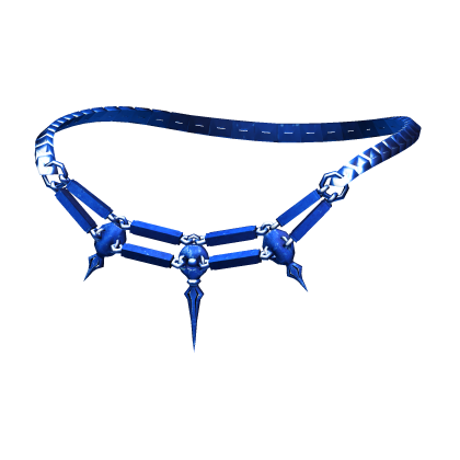 -',ৎ Metal Edgy Blue Shard Necklace (1.0)