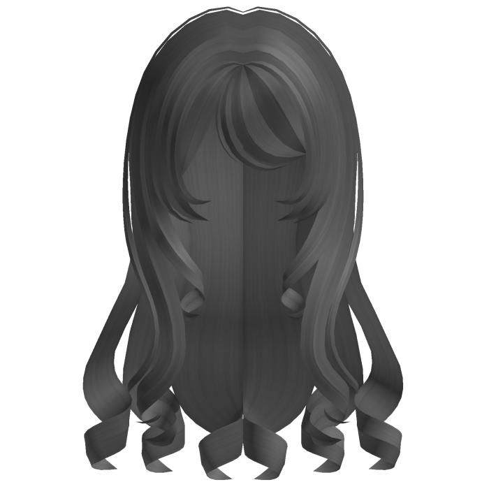 gray long girl hair