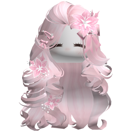 ♡ Christmas Blowout w/ Flowers (Pink)