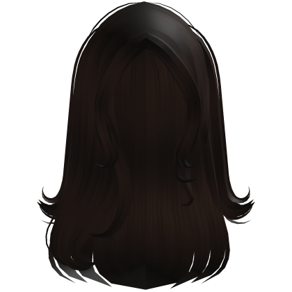 ۶ৎ | half up long sweet swoop dark brown hair Roblox item