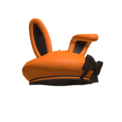 Pumpkin Spice Bunny Beret with a Bow