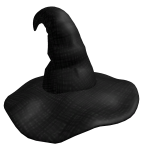Spooky Ragged Halloween Witch Hat
