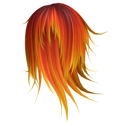 Fiery Lava Emo Vkei Windy Long Abstrakt Hair 74. 