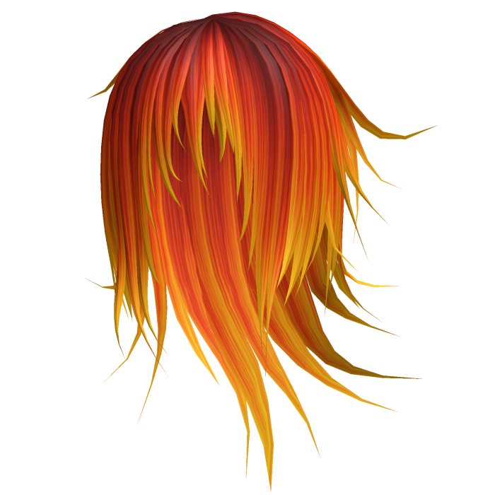 Fiery Lava Emo Vkei Windy Long Abstrakt Hair 74. 