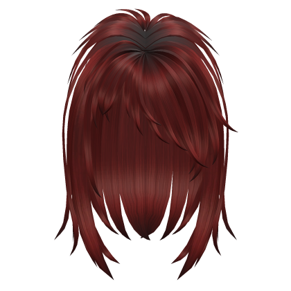 Red Emo Straight and Spiky Hair Roblox item