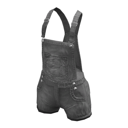 grey overalls shorts denim thumbnail