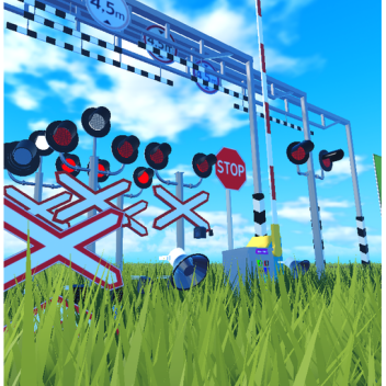 Build A railroad crossing from CIS Countrys