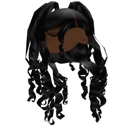 ☆ Long Blonde Curly Updo with Pigtails Roblox item