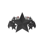 Hello Kitty Black Star Crown