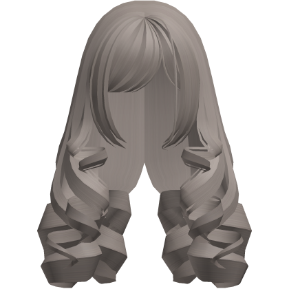 (remake) cute dolly long curls ash brown Roblox item