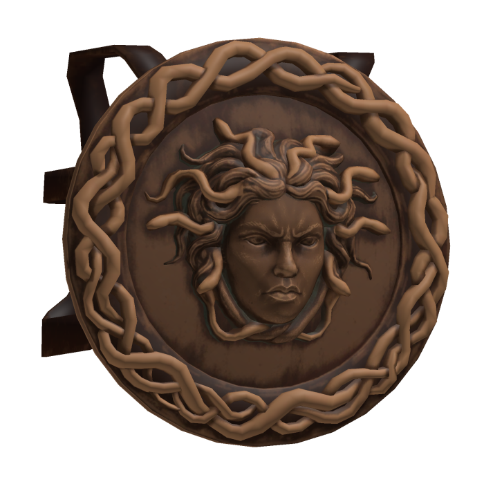 Brown Medusa Back Shield