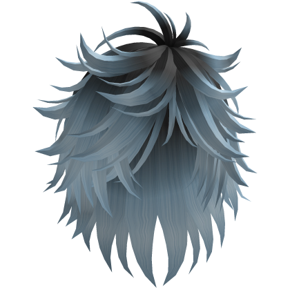 Cute Y2K emo black blue hair Roblox item
