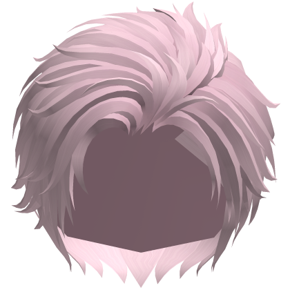 Light Pink Side Comb Over Anime Boy Hair