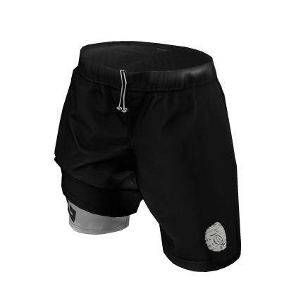 courtside - comp shorts [black fingerprint]