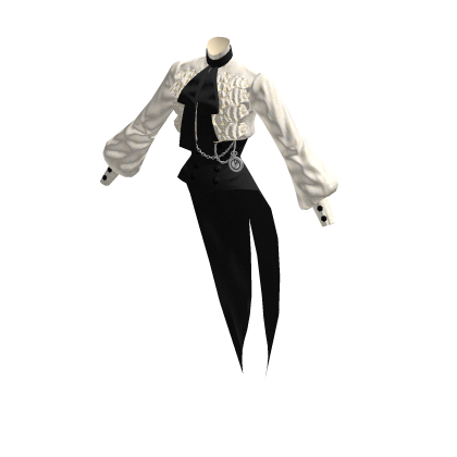 White Rabbit Shirt - Black and Silver