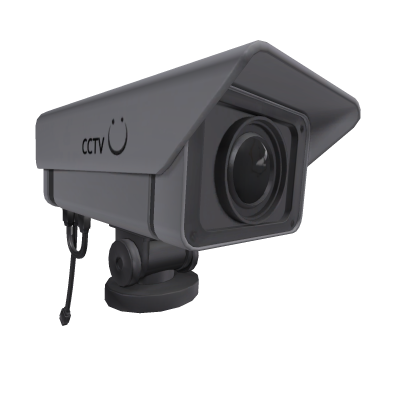 CCTV Camera on Shoulder - Silver (1.0)