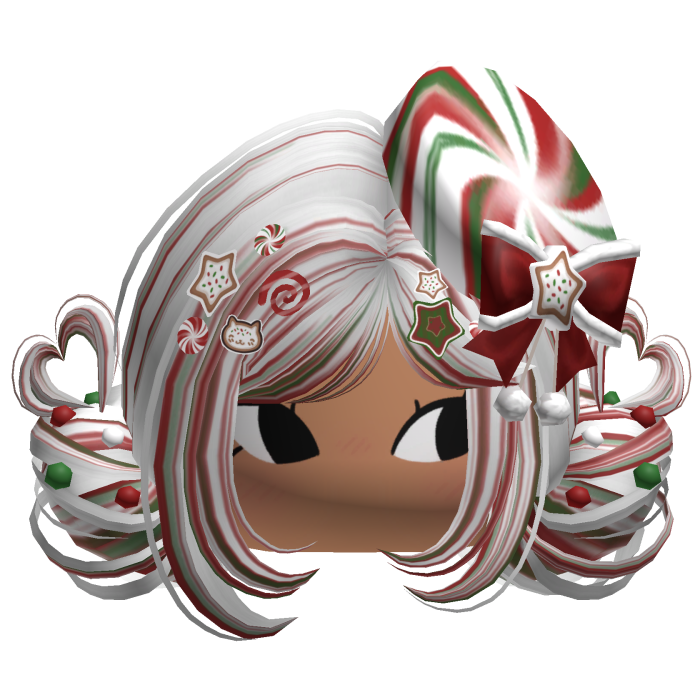 ♡ Christmas Candycane Buns (Red & White)
