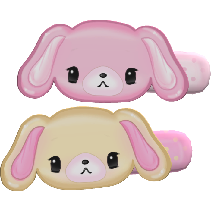 Ი𐑼 ꒰ cutecore bunnies kawaii cute hairclips v2 ♡