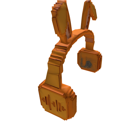 Orange Vintage Headphones Roblox item