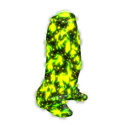 [GLOWING] Green Fire Emissive Baggy Pants