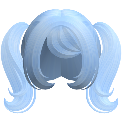 Cute Dolly Curly Pigtails (Blue) Roblox item