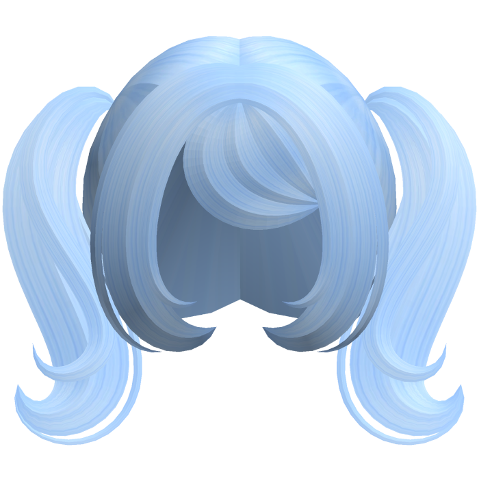 Cute Dolly Curly Pigtails (Blue)