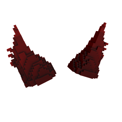 8-Bit Crimson Horns of Pwnage Roblox item