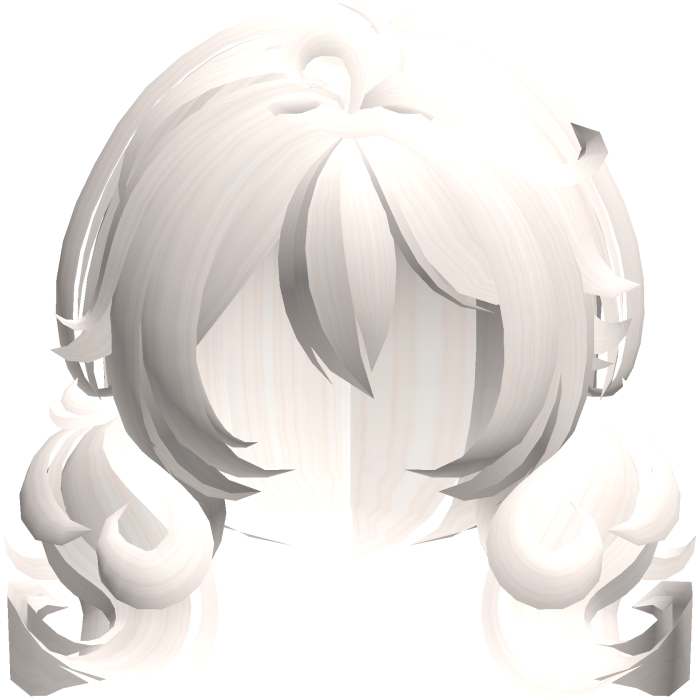 cute fluffy moe bob pigtails in beige