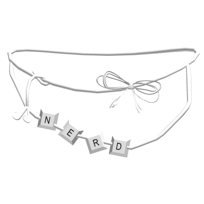 White Emo Goth Earbuds Keyboard Wire Nerd Necklace | Roblox Item ...