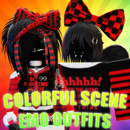 Colorful Scene Emo Outfits