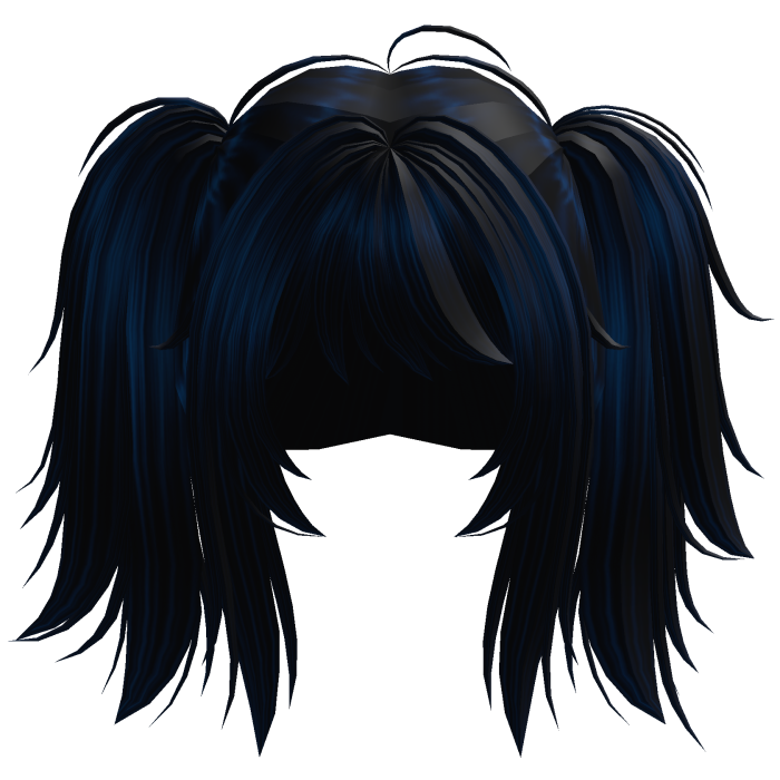 Cute High Pigtail Hair ( Navy Blue)