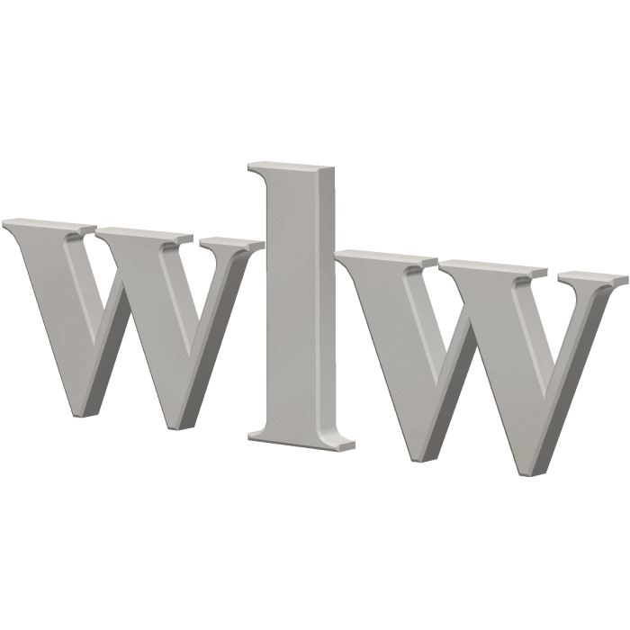 WLW Silver Shoulder Tag