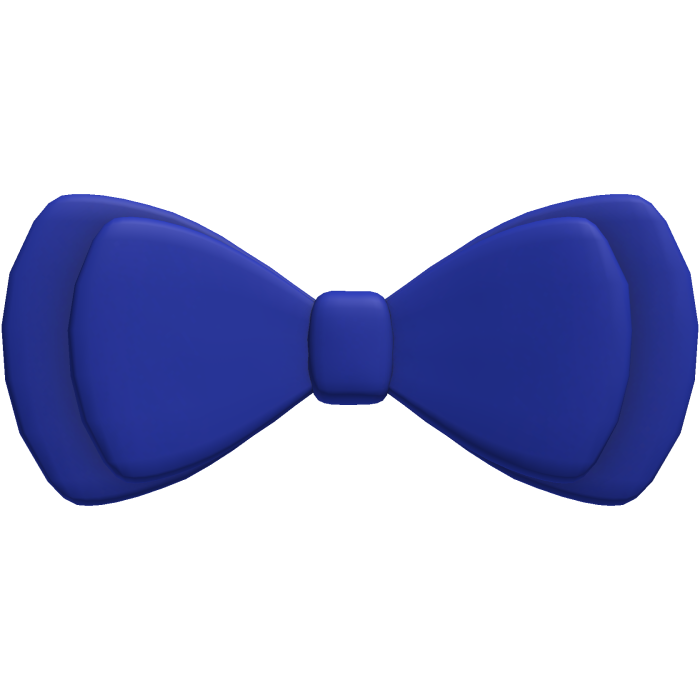 blue bow tie