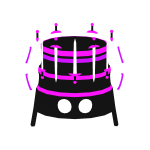 Booster's Neon Bucket Hat