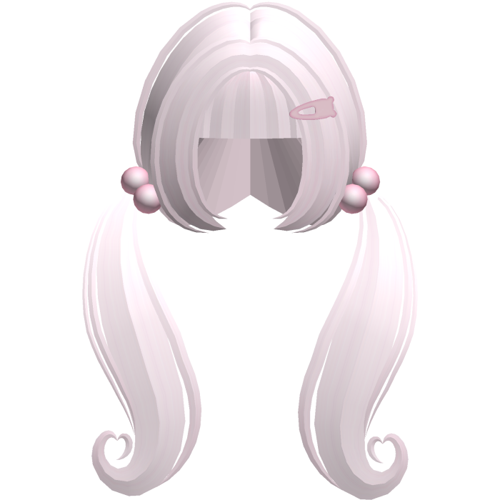 ♡ adorable moe wavy long cute  pigtails (pink)