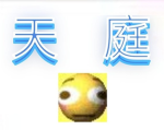 天 middle of the forehand 庭