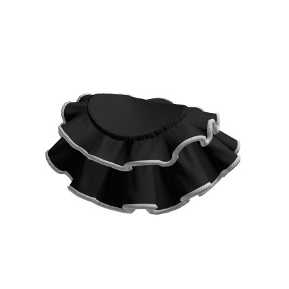 Skirt Black Fur Layered Ruffle Mini Short Chic Y2K thumbnail