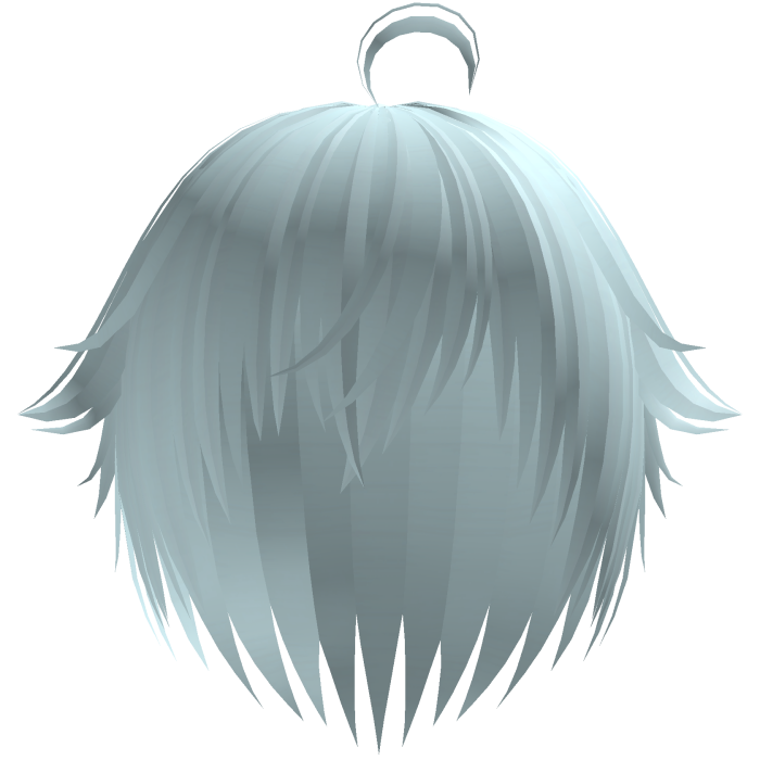 pastel blue unkept vkei emo hair