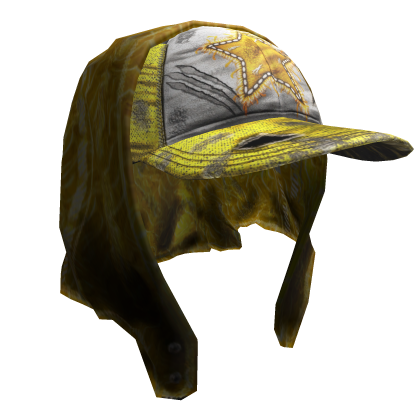 Yellow Jeans Cap w/Bandana Jeans Headscarf Y2K