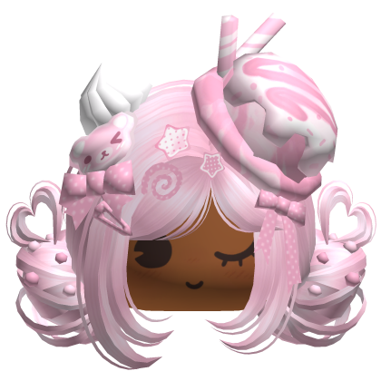 ♡ Ice Cream Girly Buns (Strawberry)