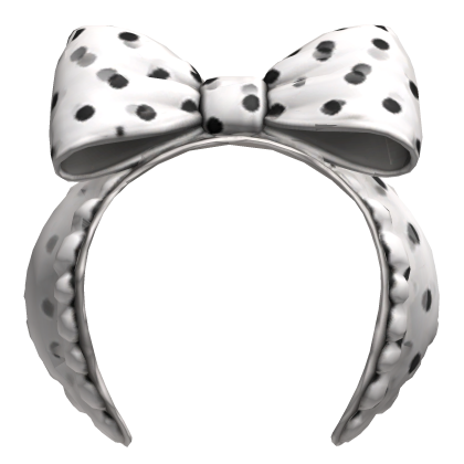 Polka Dot Bow Headband Roblox item