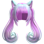 Pastel Goth Kitty Hair