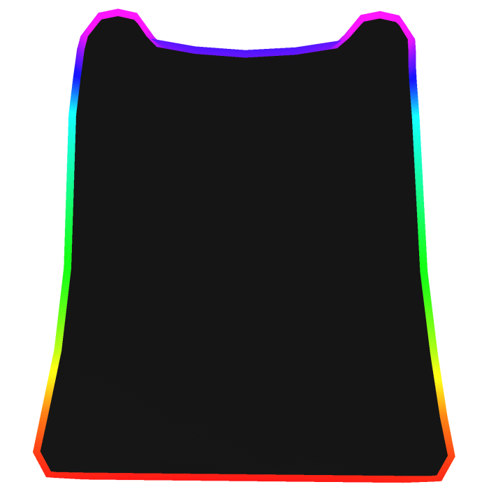 Rainbow Cartoony Cape