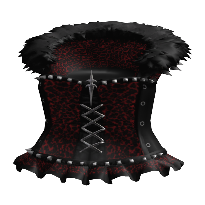 Goth dress w red leopard print