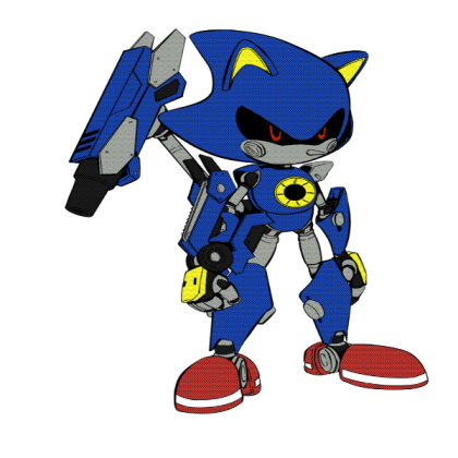 Metal Sonic [with a turret] Roblox decal
