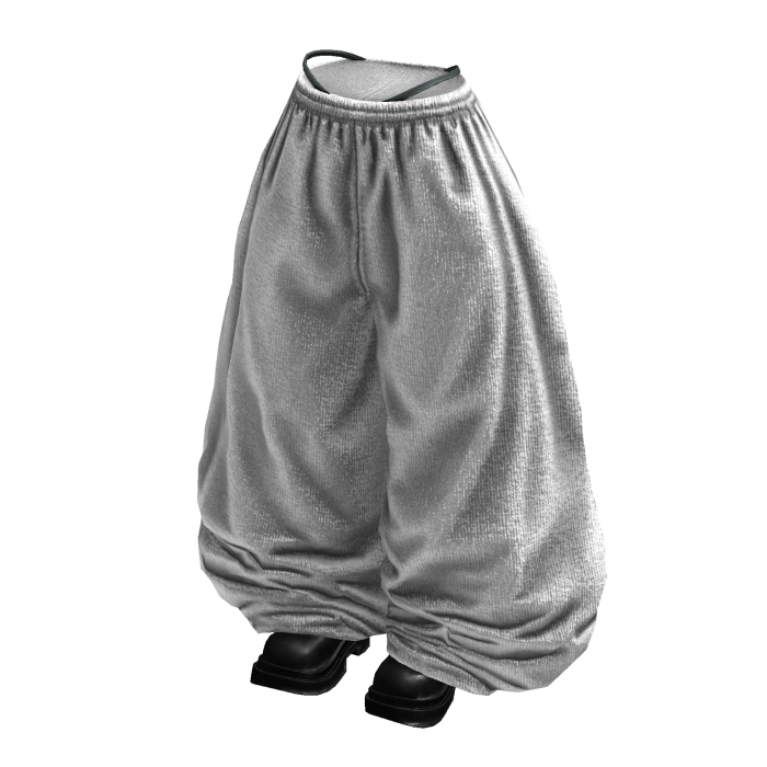 Fade Balloon Sweatpants (White Slate Grey)