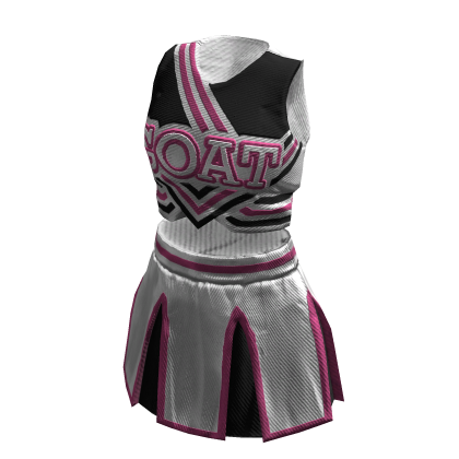 Cheerleader Uniform | White Black Rosa thumbnail